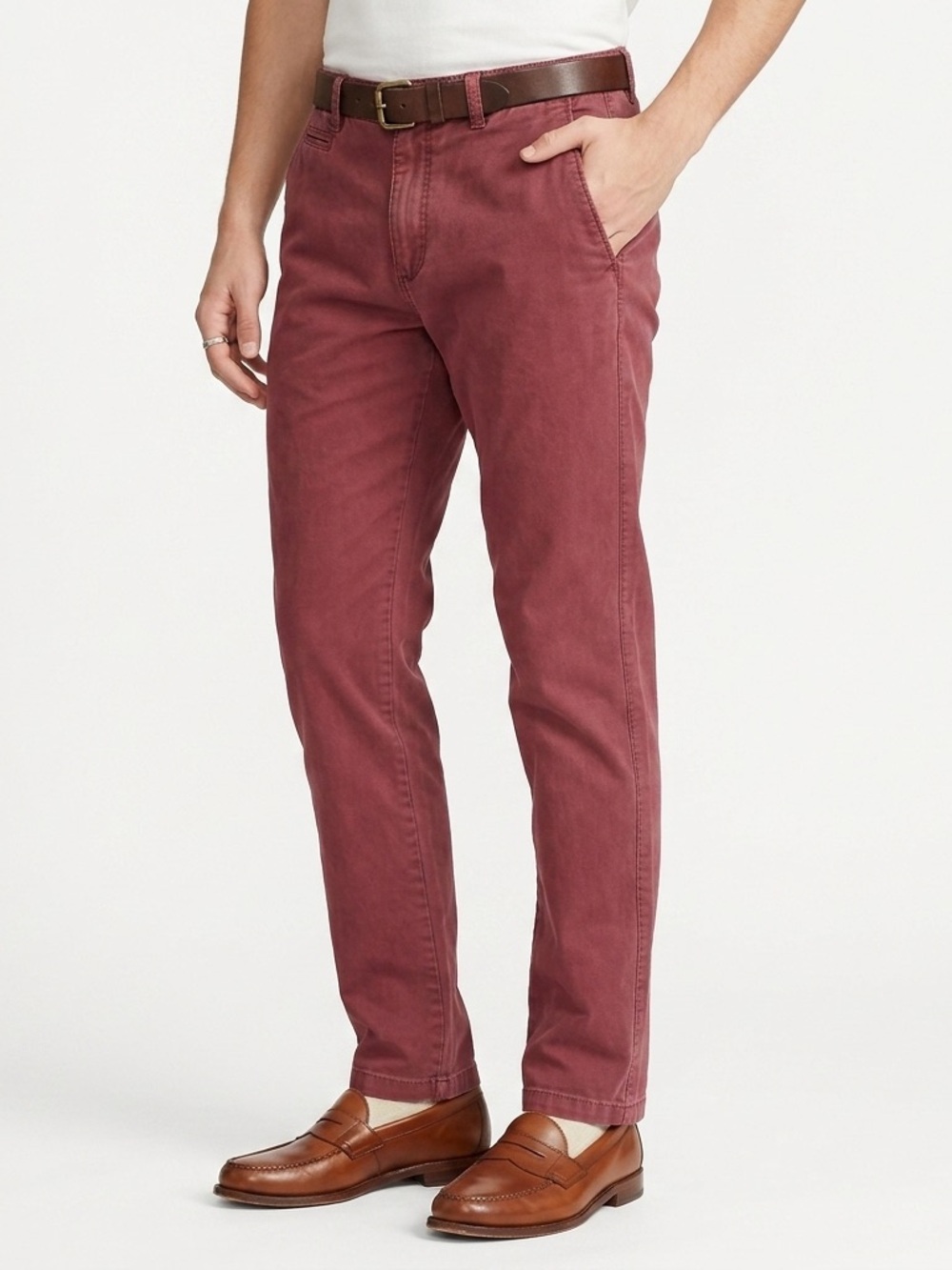 La Martina Polo Heritage Chino 36x33 Burgundy Flawed